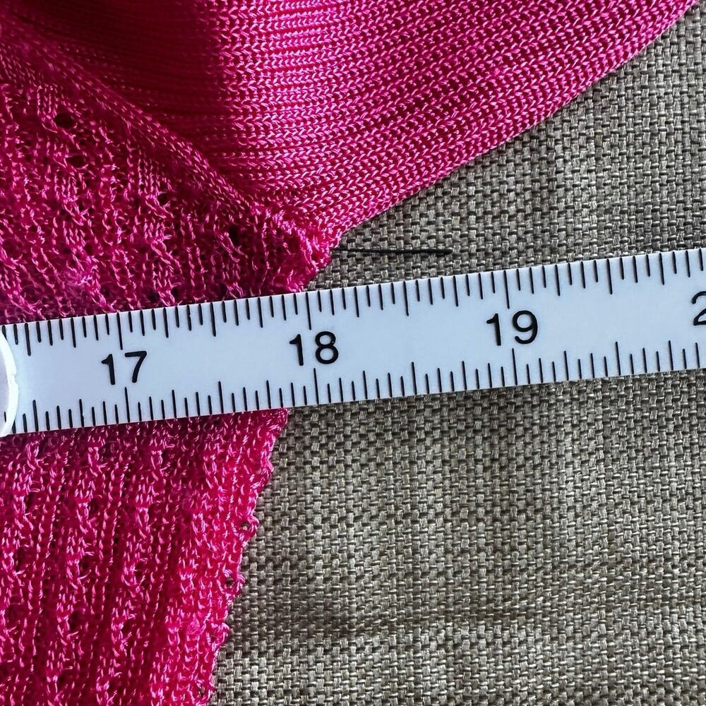 Free People Medium NWT Pink Shear Lightweight H2O Crewneck Long Sleeve Sweater - Picture 4 of 7
